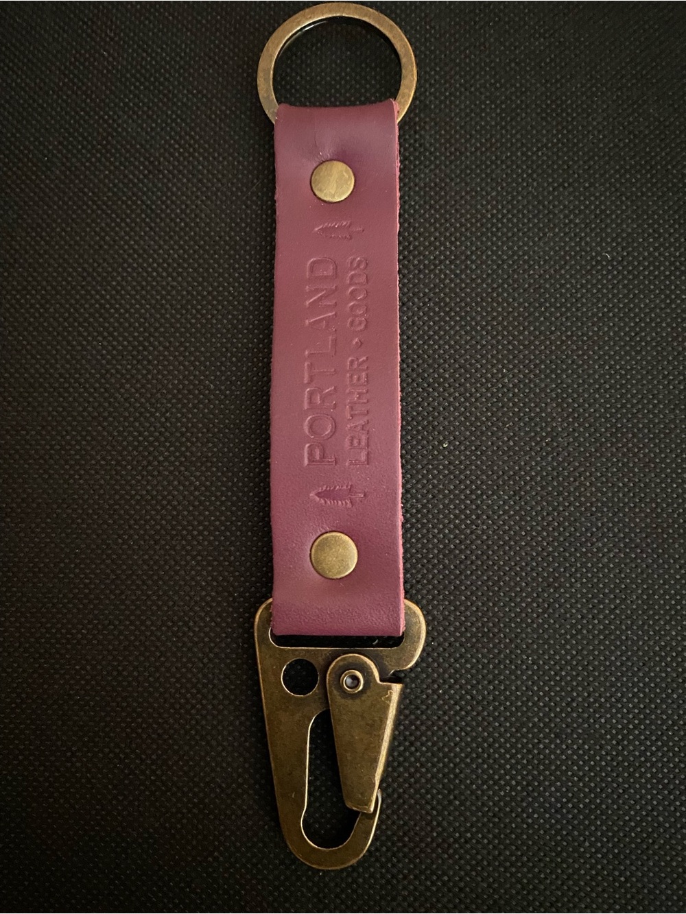 Portland Leather Goods Long PLG Keychain - Lollipop.